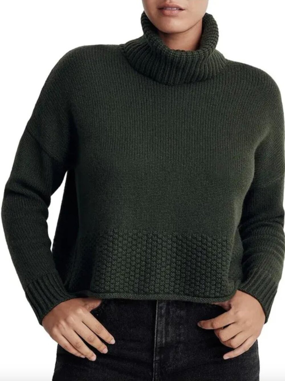 Madewell Wool Blend Knit Turtleneck Sweater